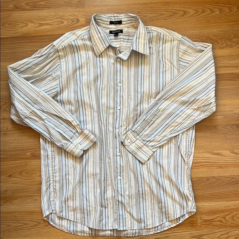Brandini Striped Men's Button Down Shirt